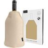 VINAK - Refrigeratore per Vino XPERT | Manicotto raffreddatore per bottiglie di vino | Gel di qualità antigelo | Realizzato con 5 strati isolanti | Fascia elastica anticaduta (Oro - Beige)