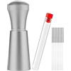 Generico per espresso - Utensile in alluminio Espresso | Alette per caffè, Strumento distributore caffè, Frusta con supporto, Aghi sostituibili, Professionale per la distribuzione