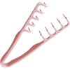 Generic Pettine a denti larghi, 18 x 7 cm, pettine volumizzante a denti larghi | Pettine per acconciature con texture | Accessorio leggero per lo styling dei capelli per uomini e donne