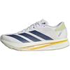 adidas Uomo Adizero Sl2 Shoes, Ftwr White/Dark Blue/Dual Yellow, 43 1/3 EU