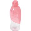 United Pets Leaf - Borraccia per Cani, Ciotola da Viaggio per Cani, di Design, in Silicone, Colore Rosa Chiaro. Dispenser Acqua da Viaggio, Ciotola per Acqua con Bottiglia Inclusa