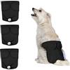 Nobleza 3X Pannolini per Cani Lavabili, Mutandine Igieniche per Cani Femmine in Calore, Slip Igienici Riutilizzabili per Animali, Altamente Assorbenti(M Vita 32-37.5cm, 3 Pezzi, Nero)
