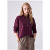 LIU JO SPA TF6070 FELPA CHIUSA LIU JO SPORT, RED AUBERGINE