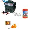 Recinto Elettrico Kit Con 1 Elettrificatore a Doppia Alimentazione 12V / 220V +