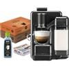 Caffitaly Quadra Macchina da caffè con montalatte con 96 capsule e kit pulizia - Titanium