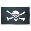 AZ FLAG Bandiera Pirata Occhi rossi 90x60 cm Poliestere 100D 2 Occhielli | Uso interno ed esterno bandiera decorativa dei pirati doppie cuciture e bordi rinforzati con occhielli metallici