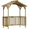 vidaXL Capanno per Barbecue 163,5x93x210 cm in Pino Impregnato