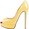 QIANKUN Sexy Open Toe Piattaforma Donne Tacchi Alti Super Alta Vernice Scarpe Tacchi Alti Rosso Scarpe Da Sposa Stiletti