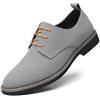ULPro Scarpe Eleganti da Uomo Leggere alla Moda, Mocassini e Slip-on Comodi da Uomo, Scarpe Eleganti Casual da Uomo, Scarpe Eleganti in Pelle con Lacci (Color : Grey, Size : 38 EU)