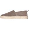 Ciabalù Espadrillas Uomo in Camoscio Made in Italy Scarpe Estive con Suola Antiscivolo, Fodera a Righe e Bordo in Corda Intrecciata