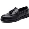 DXSYGMBN Mocassini Slip-On con Nappe da Uomo, Scarpe da Guida Formali Casual da Lavoro E da Festa,Nero,43 EU