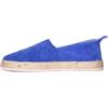 Ciabalù Espadrillas Uomo in Camoscio Made in Italy Scarpe Estive con Suola Antiscivolo, Fodera a Righe e Bordo in Corda Intrecciata