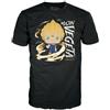 Funko Pop! & Tee: DBZ - Majin Vegeta - Glow in The Dark - Extra Large - (XL) - Dragon Ball - T-Shirt, Maglietta Vestiti a Maniche Corte con Figura in Vinile da Collezione - Idea Regalo Giocattoli