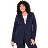 Ulla Popken Blazer, Punto di Roma, A-Linie, Reverskragen, Stretch Blazer Donna