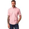 JP 1880 Camicia dalla vestibilità Moderna in Misto Lino con Mezze Maniche E Colletto Button-Down Camicia Uomo