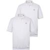 Men Plus Men+ Poloshirts, 2er-Pack, Bauchfit, Basic, piqué, Halbarm, bis 10 XL Polo a Maniche Lunghe, Bianco Neve, 3XL Uomo