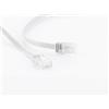 shiverpeaks BASIC-S Cavo patch piatto U/UTP, Cat.6, 5,0 m bianco, 2 x spine RJ 45, rivestimento in PVC, contatti placcati oro (SP715-SLW)