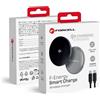 Forcell Caricabatterie wireless con cavo staccabile da 150 cm, compatibile con MagSafe - Argento 15W