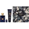 Versace Set regalo Versace Dylan Blue Pour Homme: Eau de Toilette spray da 100 ml / Gel da bagno e doccia da 150 ml / Eau de Toilette da 5 ml