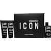 Dsquared2 DSquared² Icon Pour Homme Set regalo 100 ml EDP + 100 ml Gel doccia + 100 ml Balsamo dopobarba