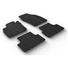Gledring 649 set Tappeto di gomma t-roc 12/2017- (tprofil 4-pièces + Clip di montaggio), Black