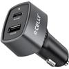 USB-C/USB-A CAR CHARGER 65W BLACK