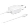 CHARGER 15W TYPEC WHITE CON CAVO