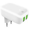 2USB-A WALL CHARGER 12W W/LIGHT WH