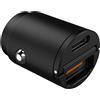 USB-A/USB-C CAR CHARGER 30W BLACK