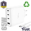 MAXO 65W 4P GAN CHARGER WHT