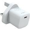 UK WALL CHARGER COMPACT USBC 25W WH