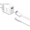 USBA WALL CHGER 12W+LIGHTNING CABLE