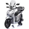 Moto Elettrica per Bambini Honda SH125 Verniciato 12V con Licenza Ufficiale -Grigio