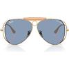 Ray-Ban Occhiali da Sole RB3138M 001/72 x Dolce & Gabbana The Shooter Oro Arista/Azzurro Unisex 58/9/140