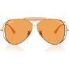 Ray-Ban Occhiali da Sole RB3138M 001/7 x Dolce & Gabbana The Shooter Oro Arista/Arancione Unisex 58/9/140