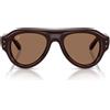 Ray-Ban Occhiali da Sole RB4925 689673 Aviator Puffer X ASAP Rocky Marrone Scuro/Marrone Scuro Unisex 50/21/145