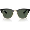 Ray-Ban Occhiali da Sole RBR0504S 6677VR Clubmaster Reverse Nero/Verde Unisex 54/21/145