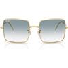 Ray-Ban Occhiali da Sole RBR0104S 001/79 Square Reverse Oro Arista/Blu Sfumato Trasparente Donna 56/19/140