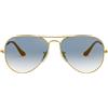 Ray-Ban Occhiali da Sole RB3025 001/3F Aviator Gradient Oro/Azzurro Unisex 62/14/140