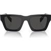 Prada Occhiali da Sole PRA06S 16K08Z Nero/Grigio Scuro Unisex 50/21/145
