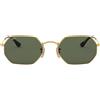 Ray-Ban Occhiali da Sole RB3556N 001 Octagonal Oro/Verde G-15 Unisex 53/21/145
