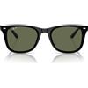 Ray-Ban Occhiali da Sole RB4420 601/9A Nero/Verde Scuro Unisex 65/18/145
