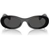 Miu Miu Occhiali da Sole MU06ZS 1AB5S0 Nero/Grigio Scuro Donna 50/20/140