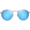 Maui Jim Occhiali da Sole PUKAUA B667-17B Argento/Blu Specchiato Unisex Polarizzati 50/21/145