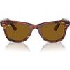 Ray-Ban Occhiali da Sole RB2140 954 Wayfarer Marrone/Marrone Unisex 50/22/150