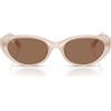 Ray-Ban Occhiali da Sole RB4457D 678673 Beige/Marrone Unisex 55/19/145