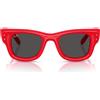 Ray-Ban Occhiali da Sole RB4940 683187 Wayfarer Puffer X ASAP Rocky Rosso/Ultra Black Unisex 47/23/145