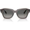 Ray-Ban Occhiali da Sole RB2186 136971 State Street Striato Grigio Trasparente/Grigio Sfumato Unisex 49/20/145