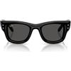 Ray-Ban Occhiali da Sole RB4940B 686487 Wayfarer Puffer X ASAP Rocky Nero Con Strass/Ultra Black Unisex 47/23/145