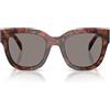 Prada Occhiali da Sole PRC04S 23F80Q Amaranth Tortoise/Grigio Scuro Donna 52/22/145